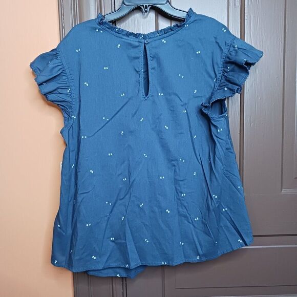 A.N.A. Women's Blue Baby Doll Plus size 0X Top - Picture 2 of 9